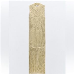 Zara metallic gold dress! Brand new!